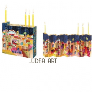 Accordion Hanukkah Menorah 1