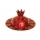 Honey Dish - Pomegranate - Painted - Red