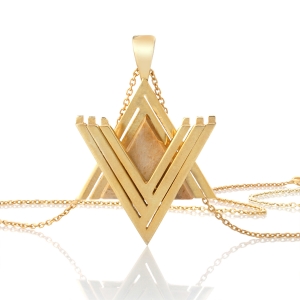 Star of David Necklace - The Temple Menorah