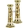 Candle Holders Jerusalem Ivory