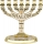 Menorah Shalom Enamel Ivory
