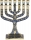 Menorah Tribes Enamel Blue