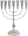 Menorah Temple 28 cm Silver