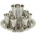 Set of 6 Cups + Kiddush Cup - Hammer work- Nickel