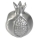 Large  Aluminium Pomegranate - Closed 1