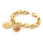 Bracelet With 2 precious Charms